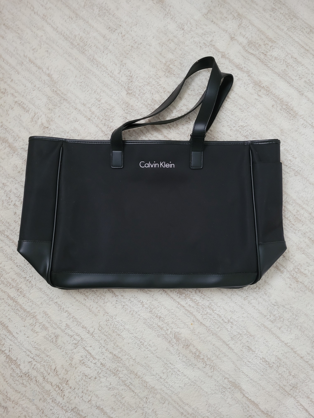 Calvin Klein Black Tote with Dual Shoulder Straps